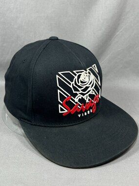 Savage Vibes Rose Top Level Snapback Hat Cap Black Streetwear Adjustable Mens